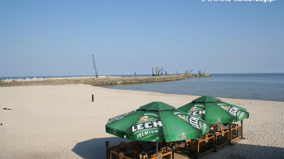 Bar na plaży w Kołobrzegu