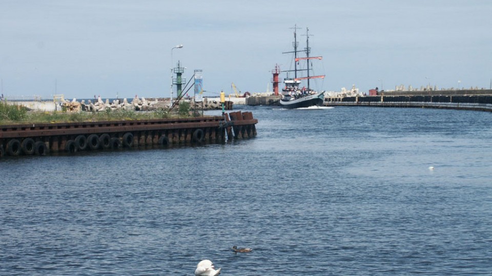 Wejście do portu w Kołobrzegu