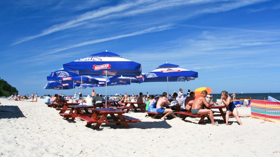 Łukęcin - bar na plaży
