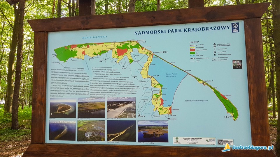 Nadmorski Park Krajobrazowy - tablica informacyjna
