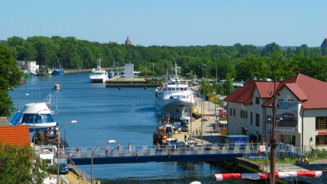 Port w Darłówku - widok z latarni morskiej
