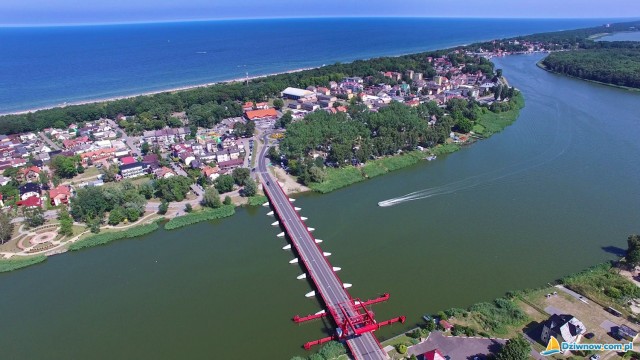 Most zwodzony nad rzeką Dziwna