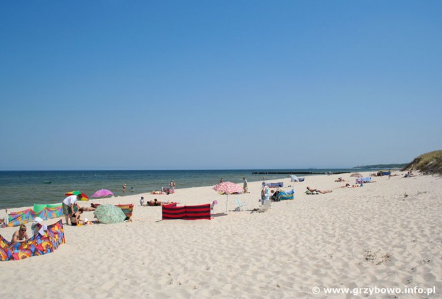 Plaża w Grzybowie koło Kołobrzegu