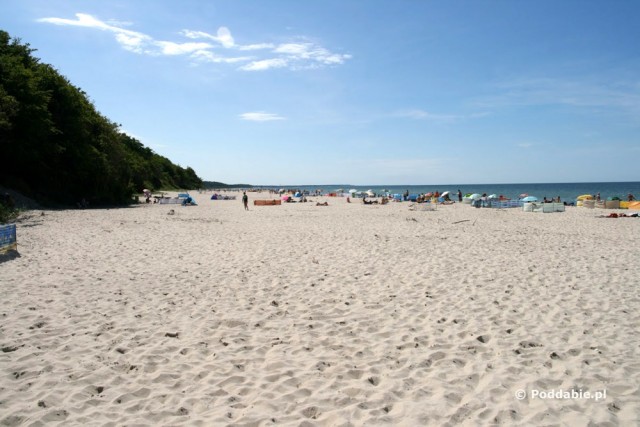 Morze i plaża w Poddąbiu
