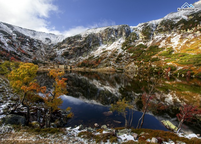 Kocioł Małego Stawu w jesienno-zimowej aurze