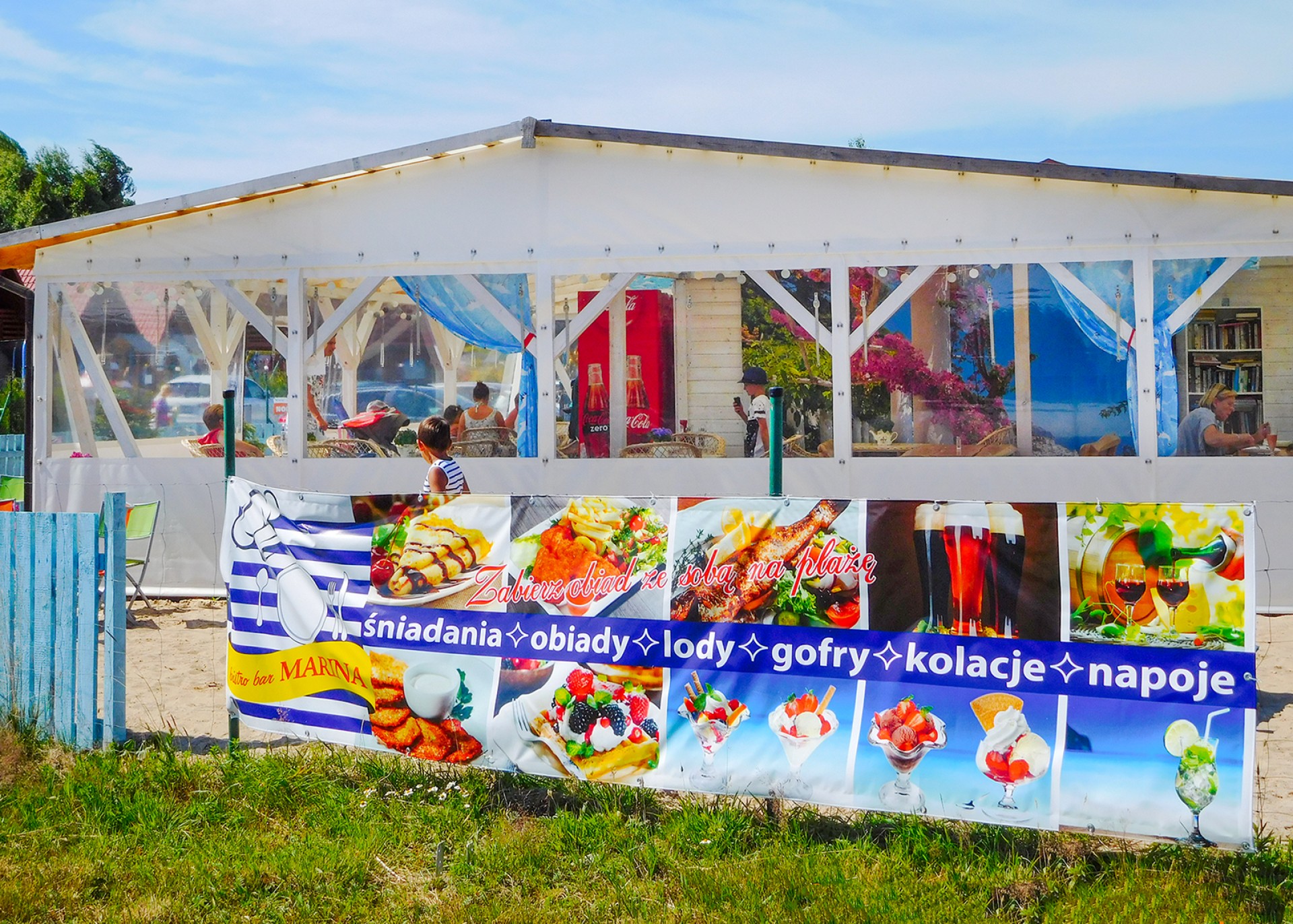 bistro przy ośrodku MARINA