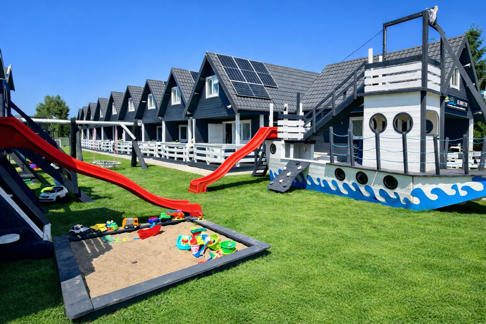 Plac zabaw domeczki Blaneczki Wicie