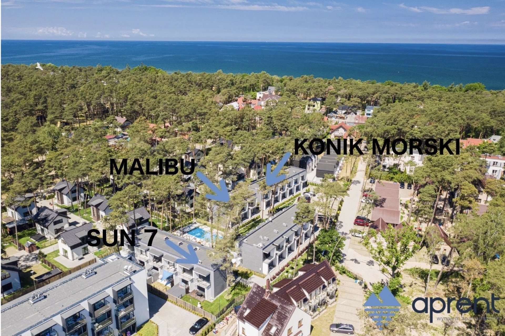 APRENT DOMY Pobierowo