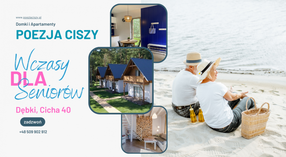 Wczasy dla seniorów - Domki i apartamenty POEZJA CISZY
