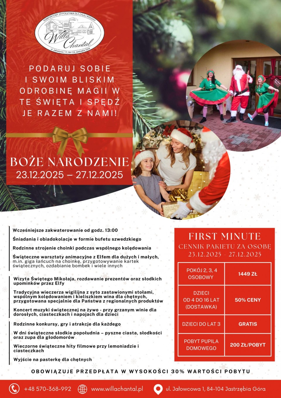 Boże Narodzenie - Willa Chantal