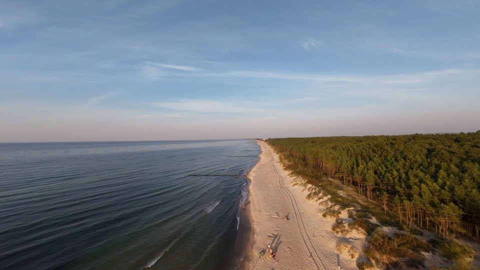 Mielno – widok z lotu ptaka