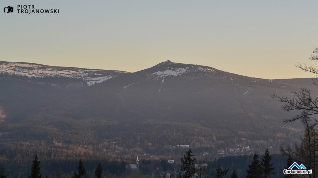 Szrenica widziana z Zakrętu Śmierci
