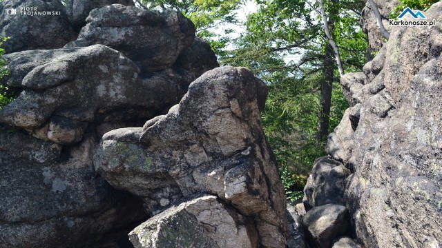 Skalny labirynt na szczycie