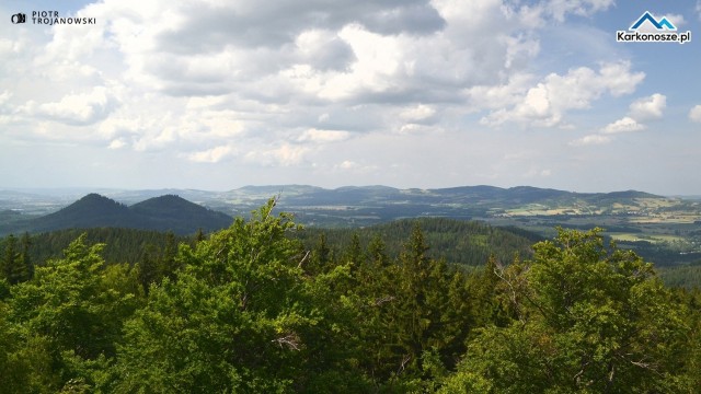 Panorama Rudaw Janowickich i Gór Kaczawskich
