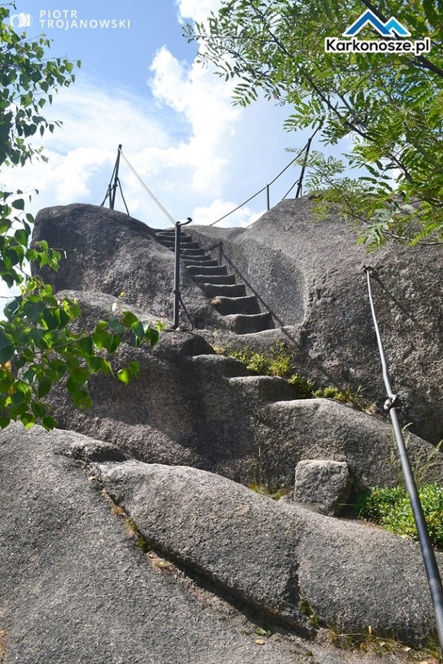 Schody na platformę widokową