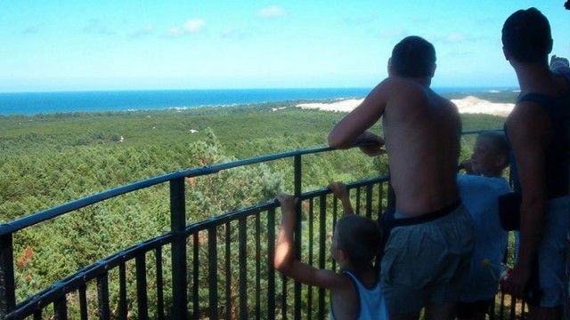 Latarnia Czołpino - taras widokowy