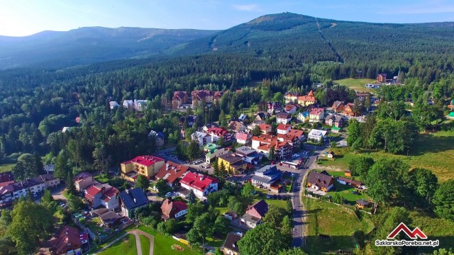 Szklarska z lotu ptaka