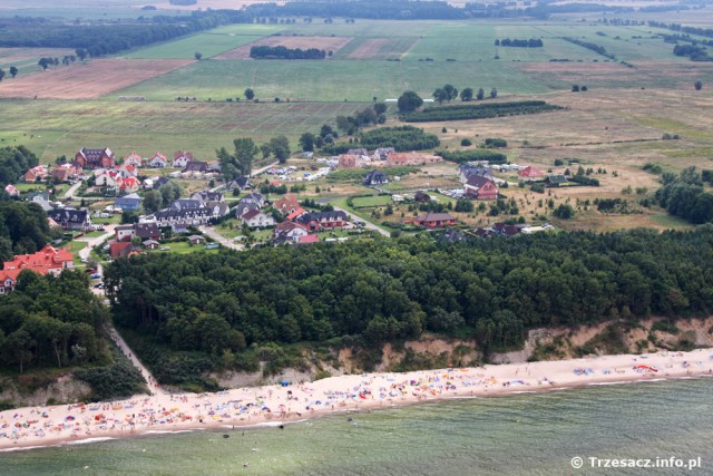 Trzęsacz z lotu ptaka