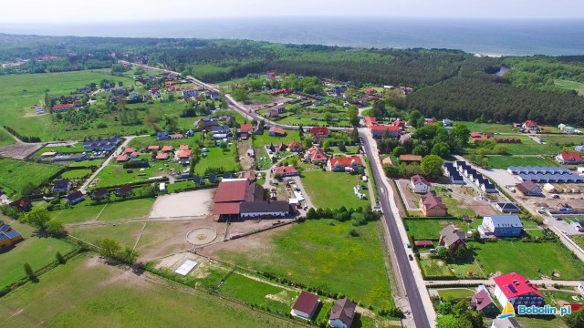 Bobolin z lotu ptaka