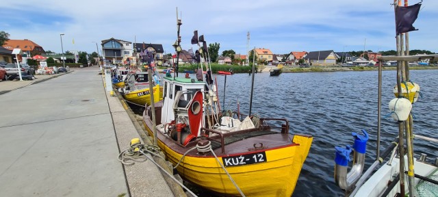 Przystań i port w Kuźnicy