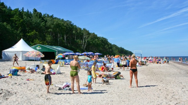 Plaża w Łukęcinie