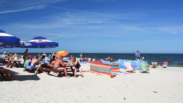 Łukęcin - bar na plaży