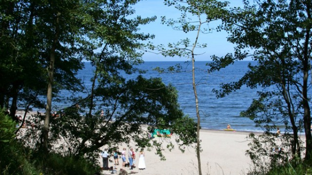 Łukęcin, zejście na plażę nr.2