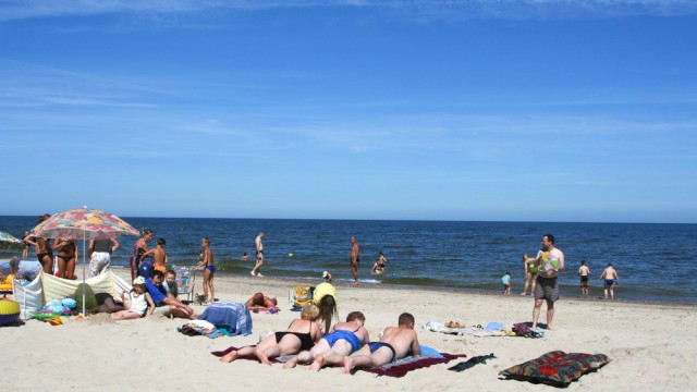 Łukęcin, plaża