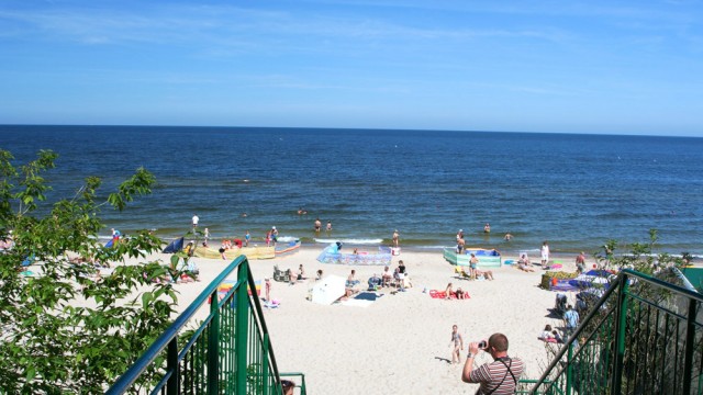 Łukęcin, zejście na plażę nr.1 