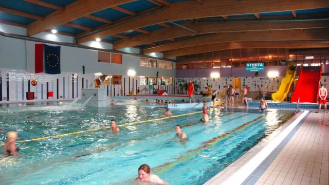 Aquapark przy hotelu Jan w Darłówku