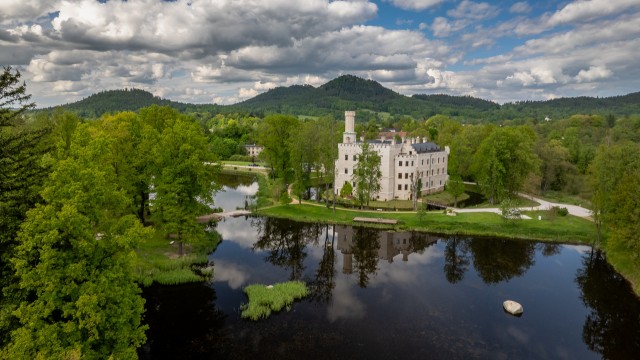 Zdjęcie z drona obiektu noclegowego