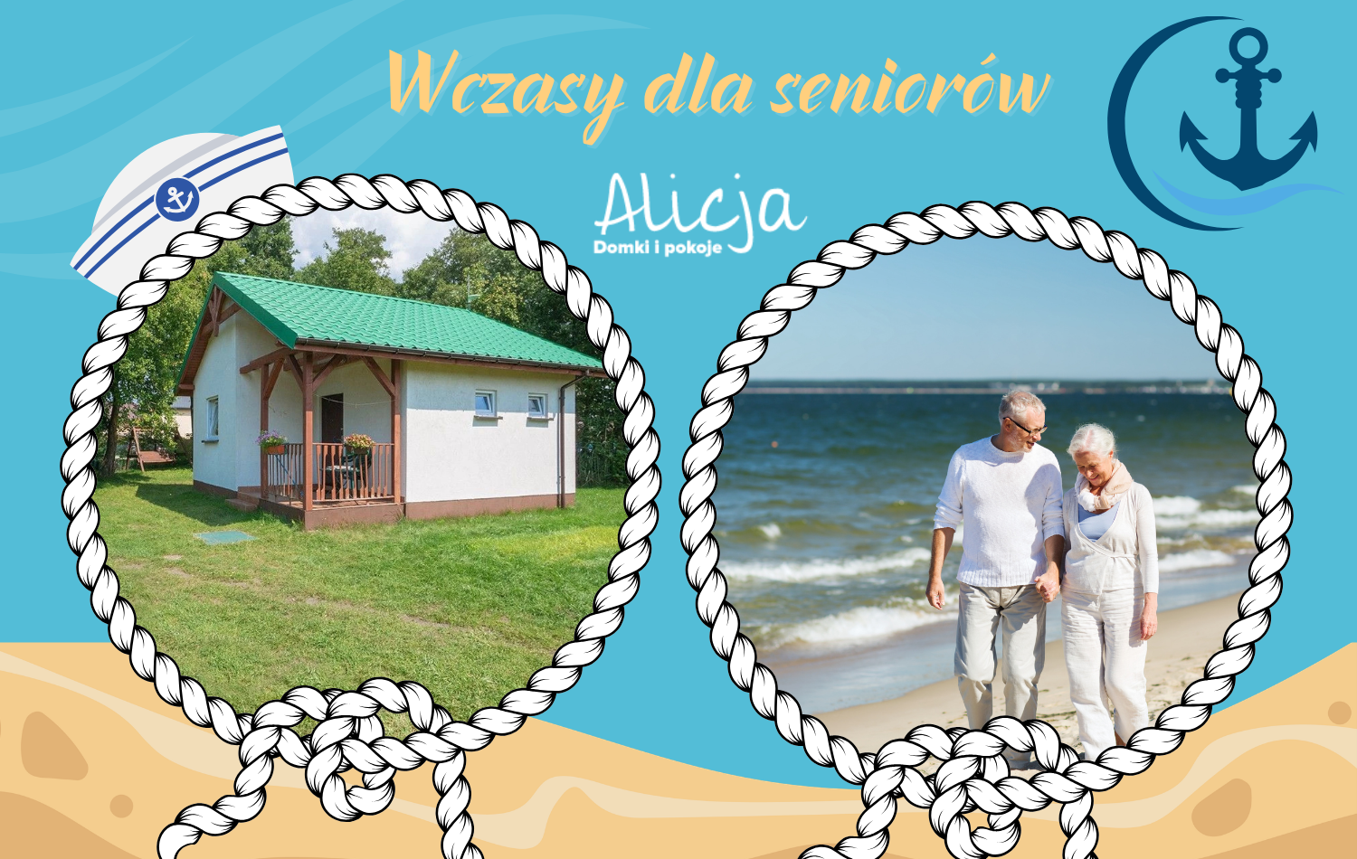 Wczasy dla seniorów - Domki i Pokoje ALICJA