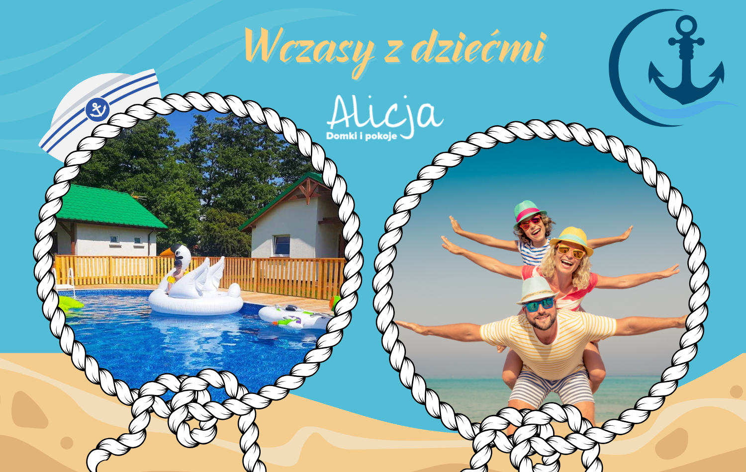 Wczasy z dziećmi - Domki i Pokoje ALICJA