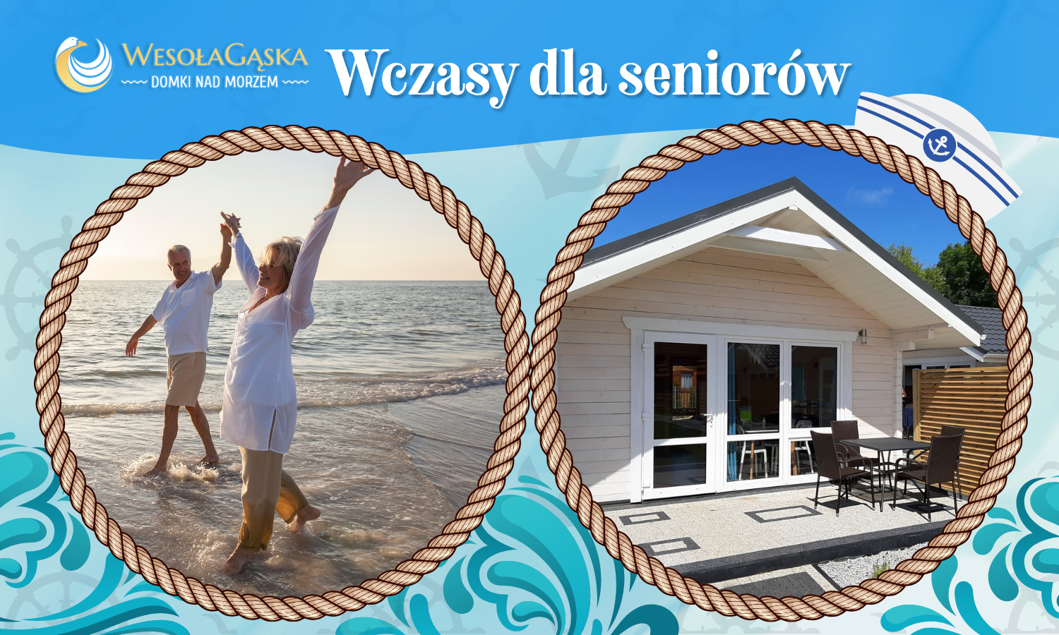 Oferta specjalna - Wczasy dla seniorów - Domki Letniskowe WESOŁA GĄSKA