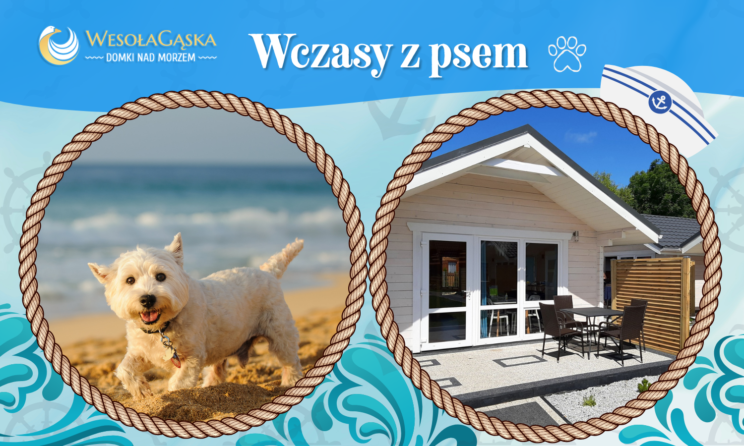 Oferta specjalna - Wczasy z psem - Domki Letniskowe WESOŁA GĄSKA