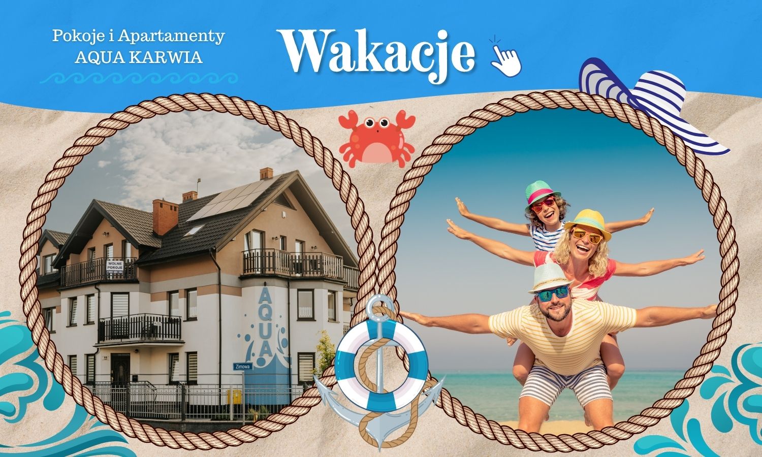 Oferta specjalna - Wakacje - Pokoje i Apartamenty AQUA