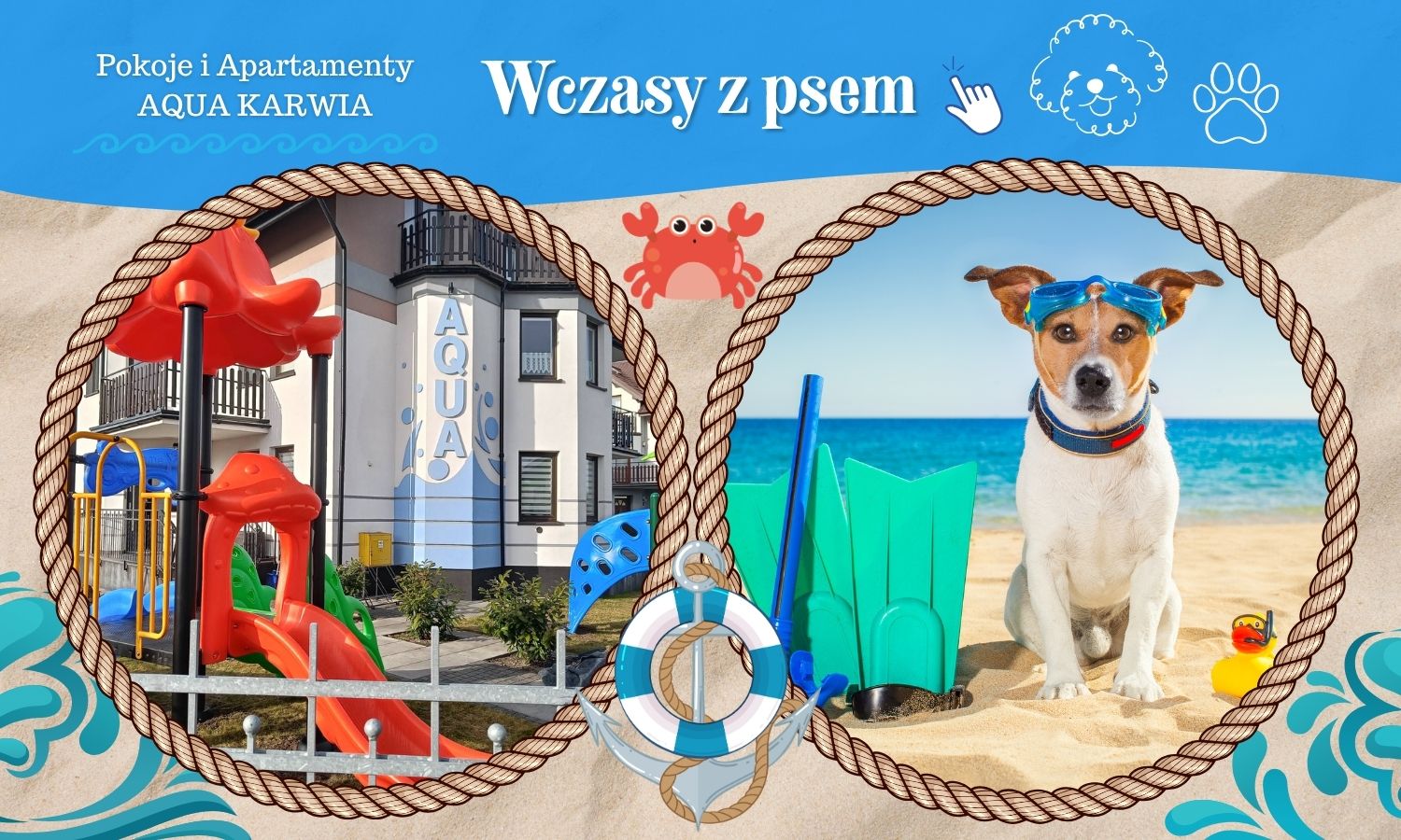 Wczasy z psem - Pokoje i Apartamenty AQUA