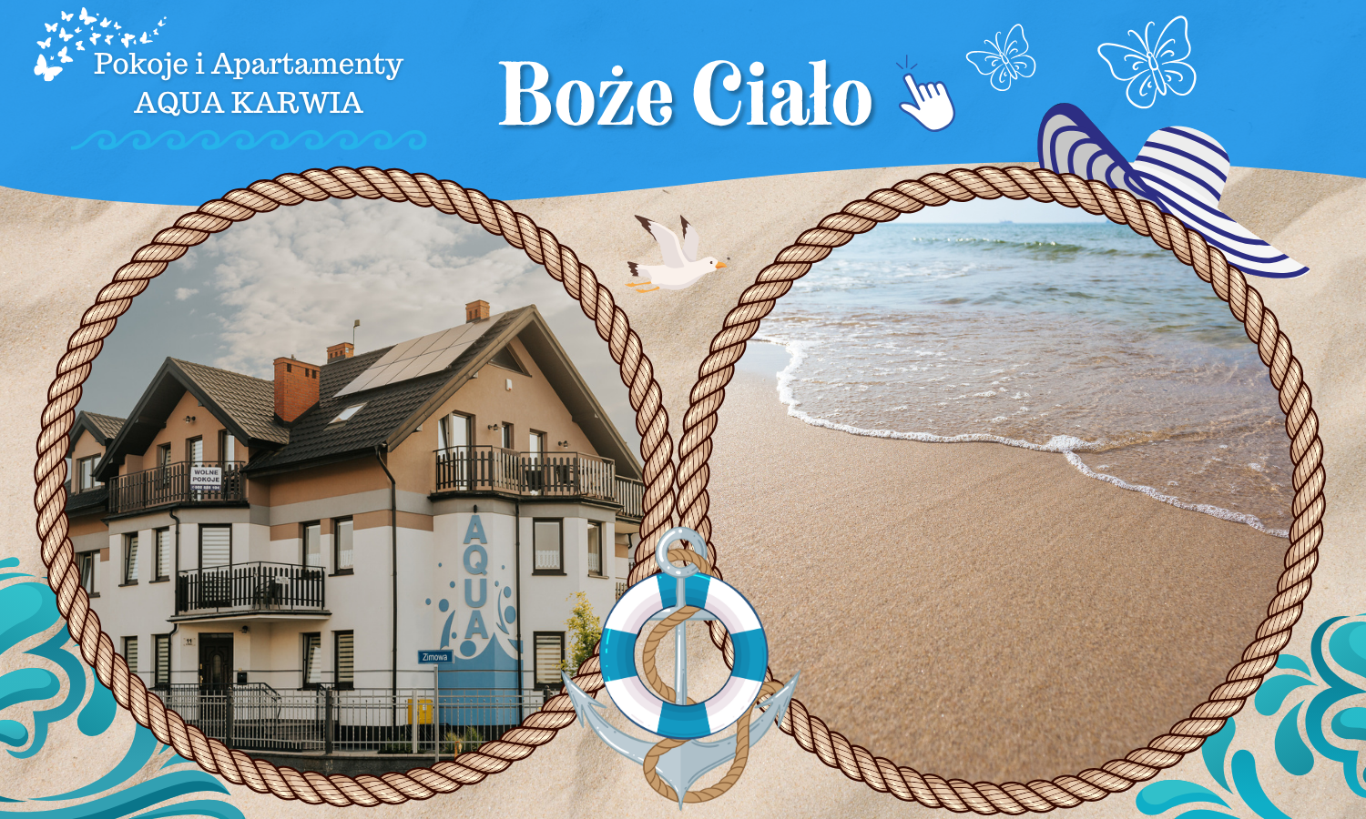 Oferta specjalna - Boże Ciało - Pokoje i Apartamenty AQUA