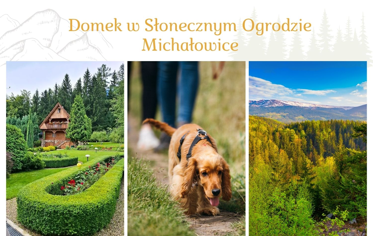 Wczasy z psem - Domek w SŁONECZNYM OGRODZIE