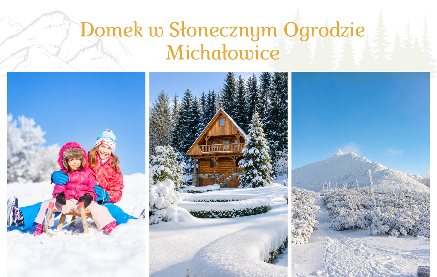Ferie Zimowe - Domek w SŁONECZNYM OGRODZIE
