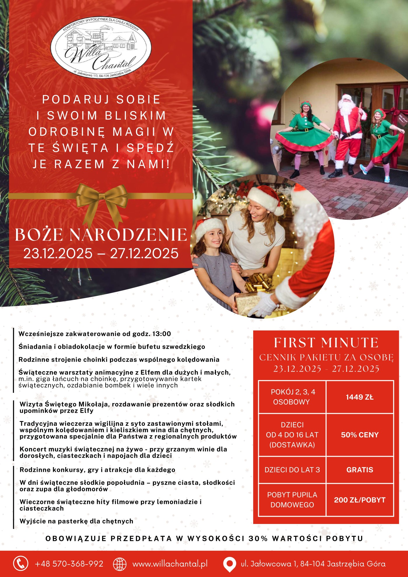 Boże Narodzenie - Willa Chantal