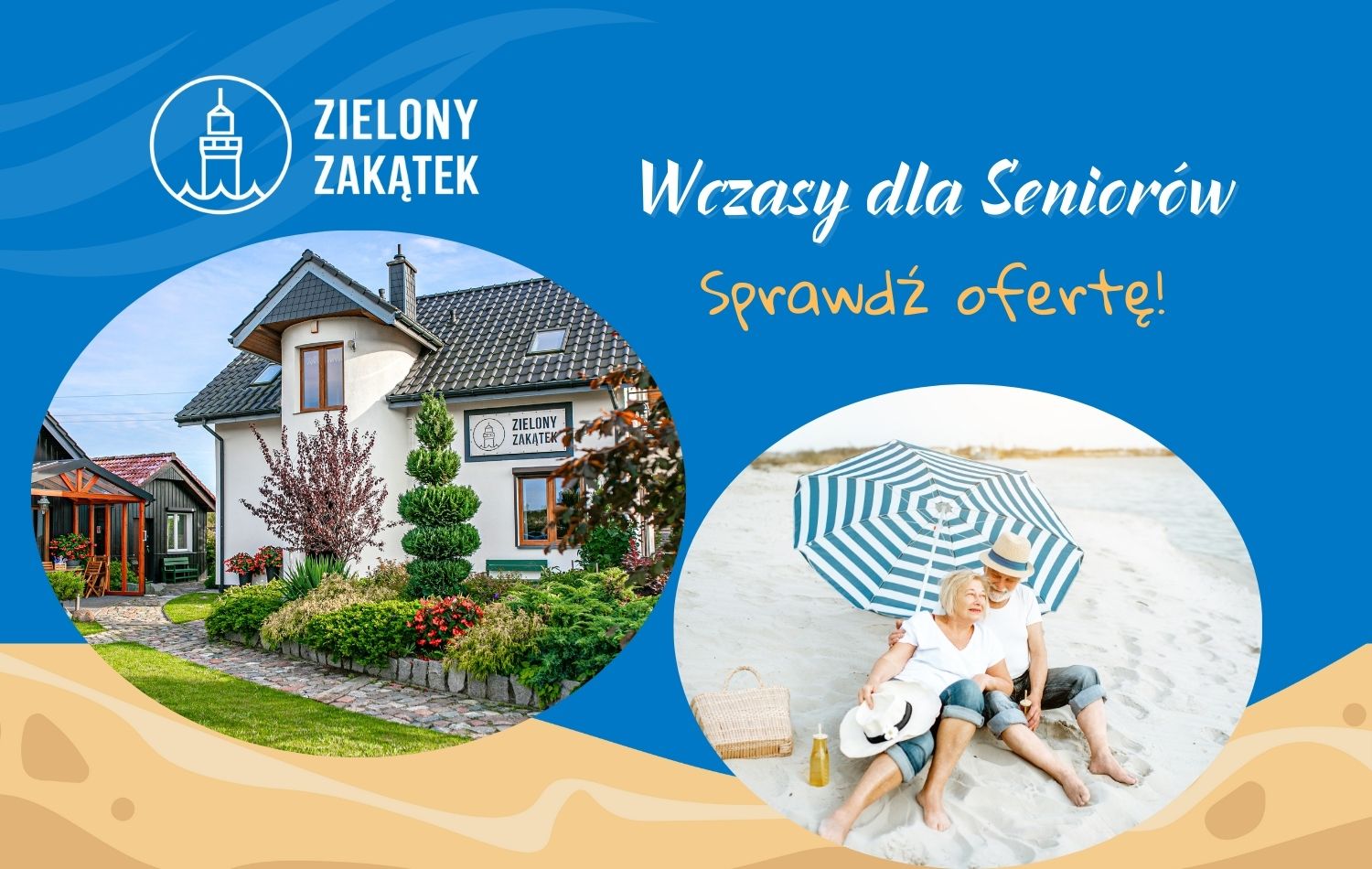 Wczasy dla seniorów - ZIELONY ZAKĄTEK - Domki, pokoje i apartamenty