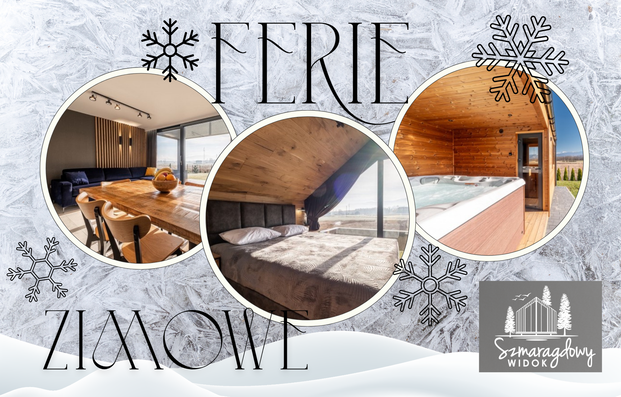 Ferie Zimowe - Domki w Karkonoszach Szmaragdowy Widok