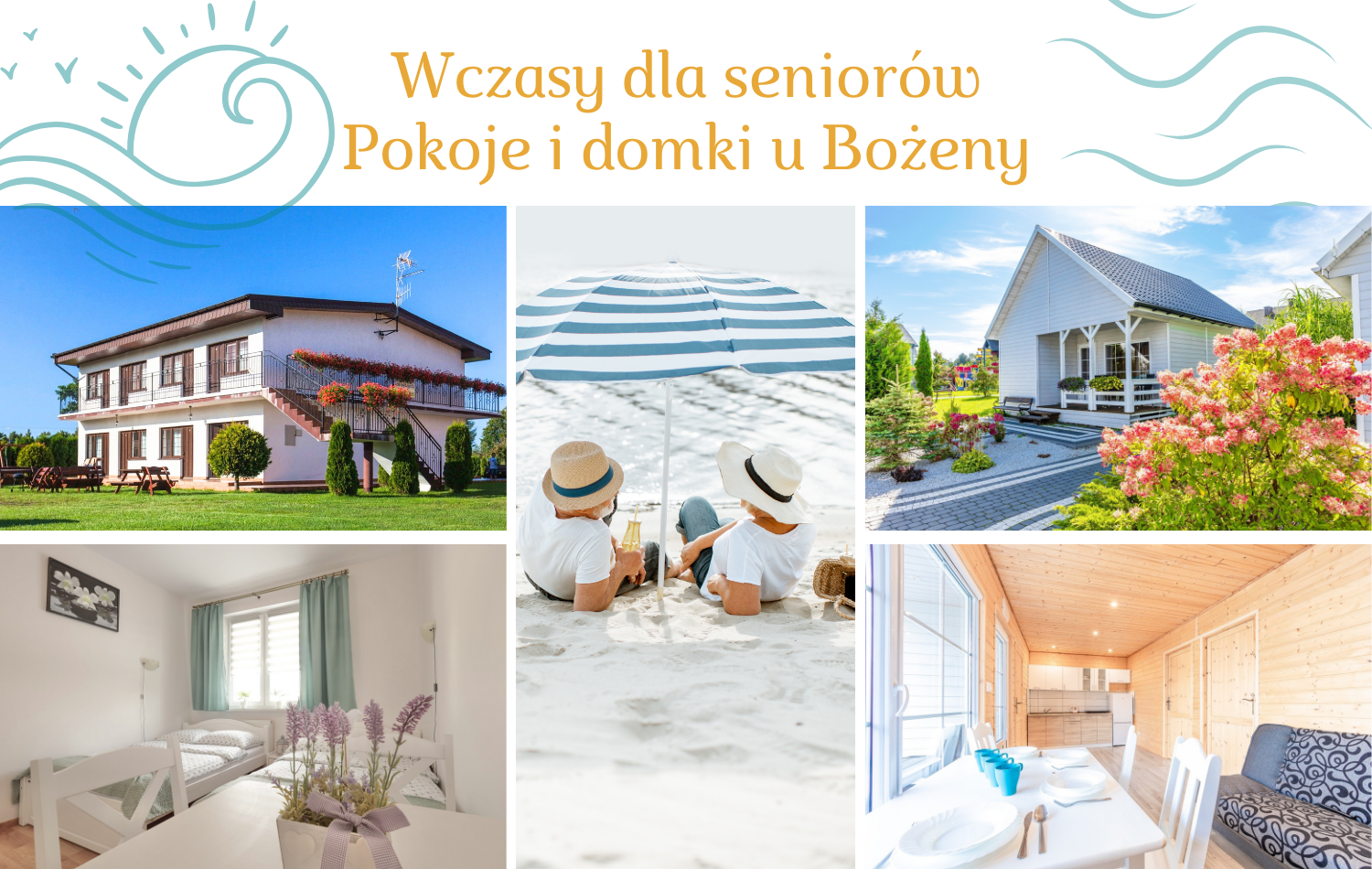 Wczasy dla seniorów - Pokoje i Domki U BOŻENY