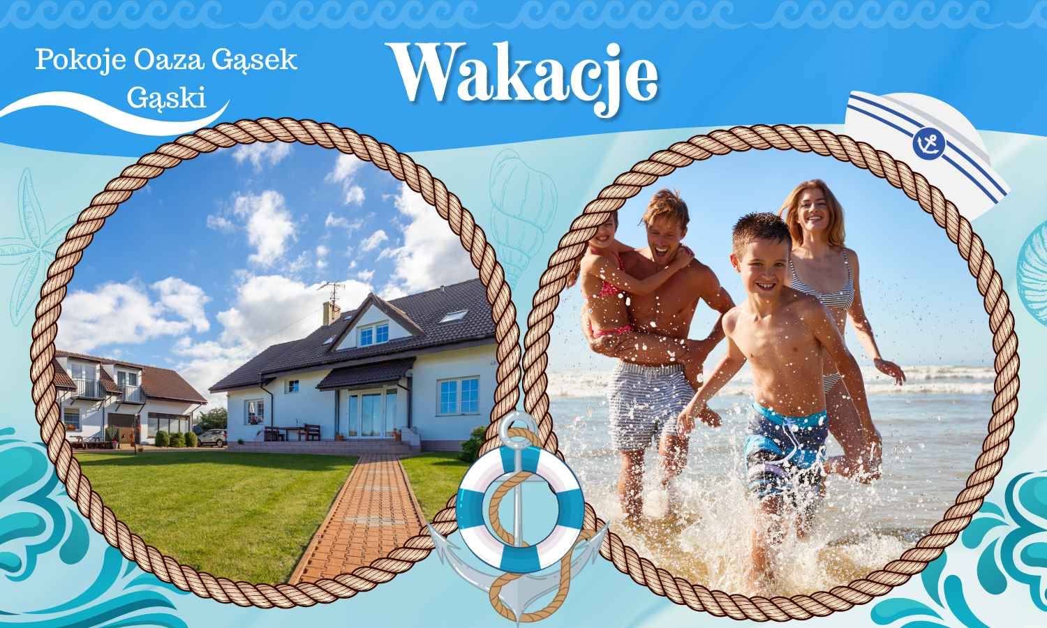 Wakacje - Pokoje OAZA GĄSEK