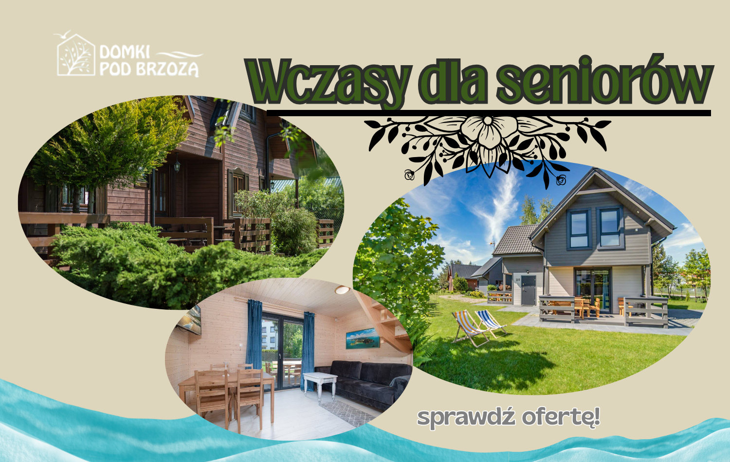 Wczasy dla seniorów - Domki POD BRZOZĄ