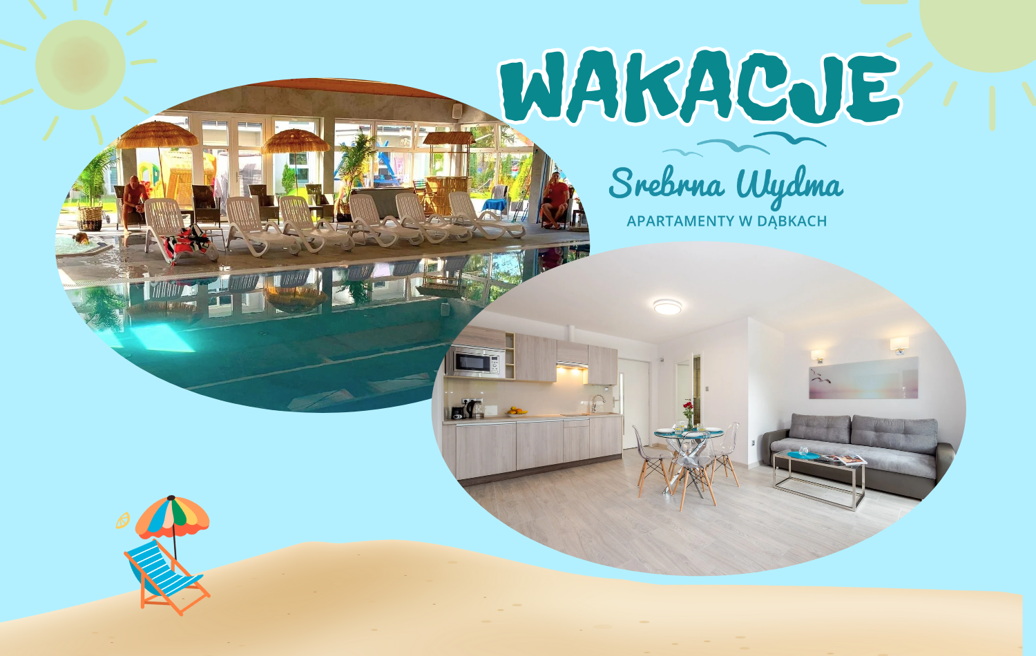 Wakacje - SREBRNA WYDMA - apartamenty i pokoje