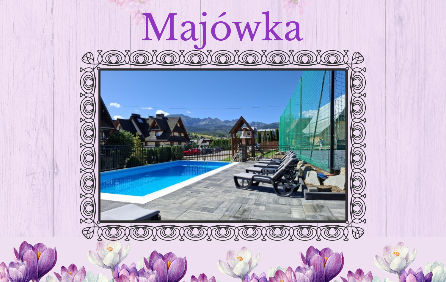 Majówka - DOM WCZASOWY MARIA