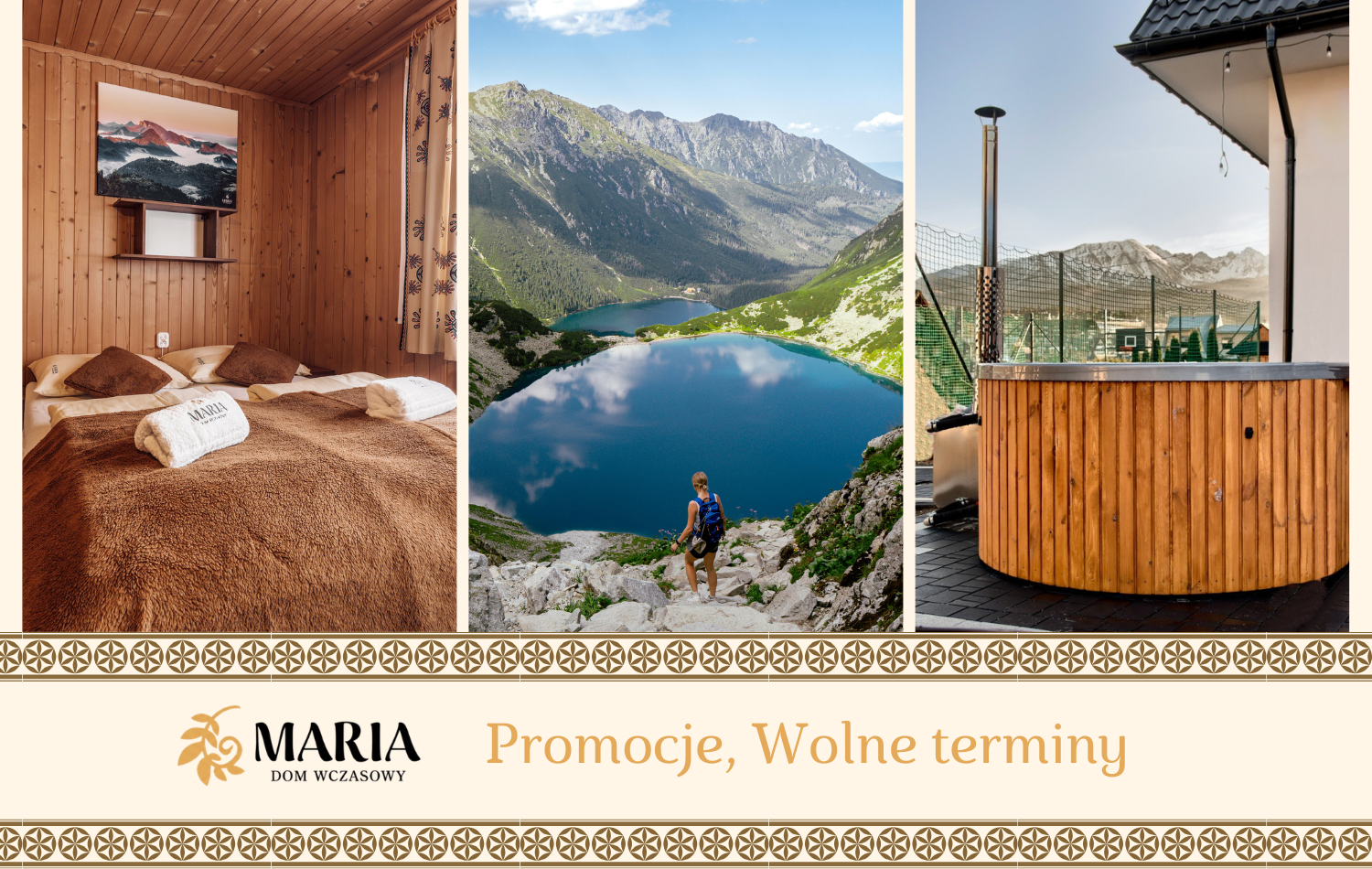 Promocje, wolne terminy - DOM WCZASOWY MARIA