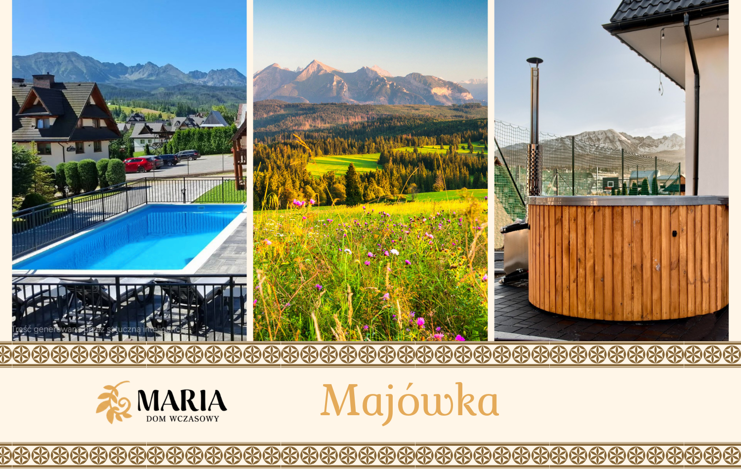 Majówka - DOM WCZASOWY MARIA